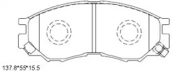 Комплект тормозных колодок ASIMCO KD4231