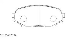 Комплект тормозных колодок ASIMCO KD4703