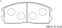 Комплект тормозных колодок ASIMCO KD4709