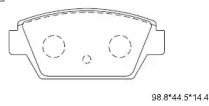 Комплект тормозных колодок ASIMCO KD4710