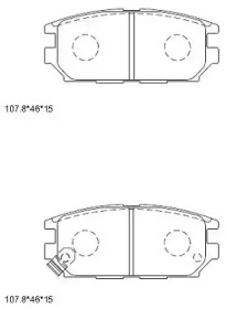 Комплект тормозных колодок ASIMCO KD4720