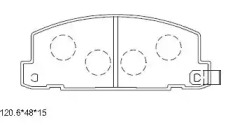 Комплект тормозных колодок ASIMCO KD4726