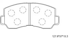 Комплект тормозных колодок ASIMCO KD4732