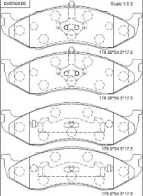 Комплект тормозных колодок ASIMCO KD6202