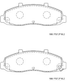 Комплект тормозных колодок ASIMCO KD6329