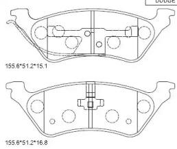 Комплект тормозных колодок ASIMCO KD6509