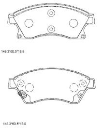 Комплект тормозных колодок ASIMCO KD6517