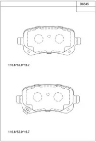 Комплект тормозных колодок ASIMCO KD6545