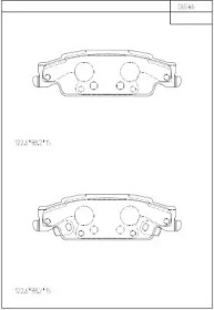 Комплект тормозных колодок ASIMCO KD6546