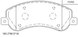 Комплект тормозных колодок ASIMCO KD6601