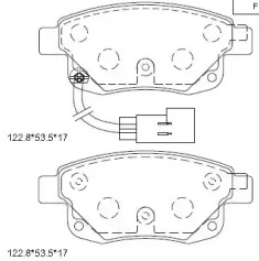 Комплект тормозных колодок ASIMCO KD6602