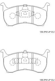 Комплект тормозных колодок ASIMCO KD6711