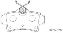 Комплект тормозных колодок ASIMCO KD6730