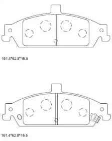 Комплект тормозных колодок ASIMCO KD6759