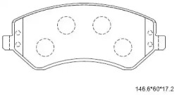 Комплект тормозных колодок ASIMCO KD6784