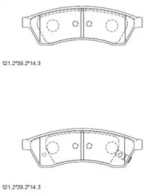 Комплект тормозных колодок ASIMCO KD6794