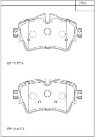 Комплект тормозных колодок ASIMCO KD7457