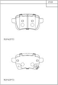 Комплект тормозных колодок ASIMCO KD7458