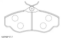 Комплект тормозных колодок ASIMCO KD7526