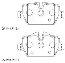 Комплект тормозных колодок ASIMCO KD7546