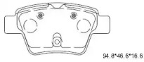 Комплект тормозных колодок ASIMCO KD7561