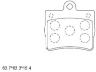 Комплект тормозных колодок ASIMCO KD7573