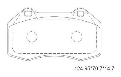 Комплект тормозных колодок ASIMCO KD7576