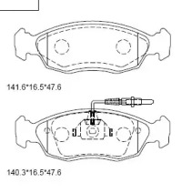 Комплект тормозных колодок ASIMCO KD7578