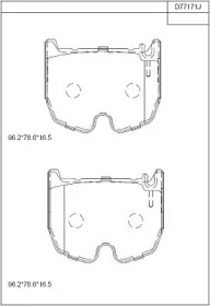 Комплект тормозных колодок ASIMCO KD77171