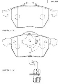 Комплект тормозных колодок ASIMCO KD7718