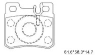 Комплект тормозных колодок ASIMCO KD7747