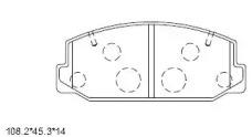 Комплект тормозных колодок ASIMCO KD7765