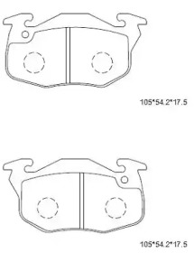 Комплект тормозных колодок ASIMCO KD7766