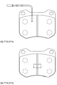 Комплект тормозных колодок ASIMCO KD7768