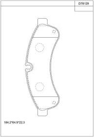 Комплект тормозных колодок ASIMCO KD78129