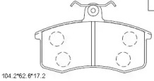 Комплект тормозных колодок ASIMCO KD8701