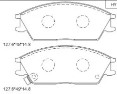 Комплект тормозных колодок ASIMCO KD9702