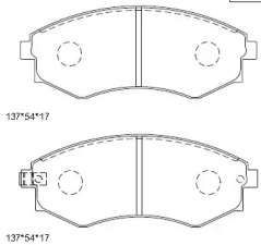 Комплект тормозных колодок ASIMCO KD9713