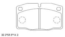 Комплект тормозных колодок, дисковый тормоз ASIMCO KD9733