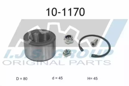 Комплект подшипника IJS GROUP 10-1170