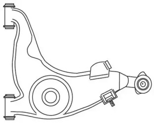 Рычаг независимой подвески колеса FRAP 1740