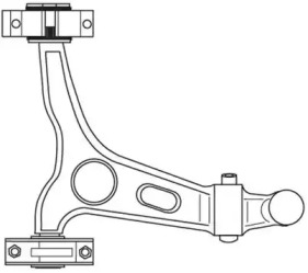 Рычаг независимой подвески колеса FRAP 2165