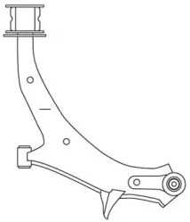 Рычаг независимой подвески колеса FRAP 2509