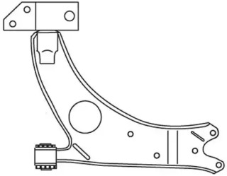 Рычаг независимой подвески колеса FRAP 2605