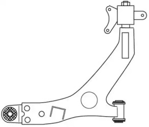 Рычаг независимой подвески колеса FRAP 3343