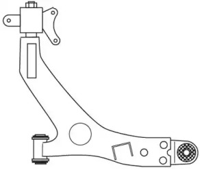 Рычаг независимой подвески колеса FRAP 3344
