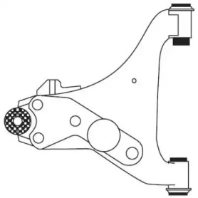 Рычаг независимой подвески колеса FRAP 4452
