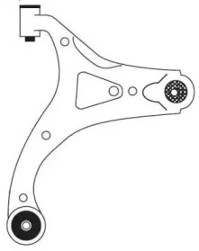 Рычаг независимой подвески колеса FRAP 4506