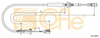 Тросик газа COFLE 10.1013