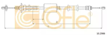 Трос, управление сцеплением COFLE 10.2986